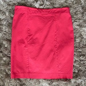 RICKI’S women watermelon pink elastic waist mini pencil skirt. Size L. Used.